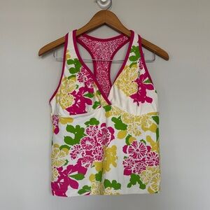 Athleta Tropical Tankini Top Sz XL EUC
